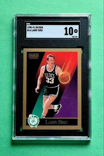 1990 -1991 Skybox Larry Bird #14 SGC 10 GEM MINT! Boston Celtics 3x MVP HOF