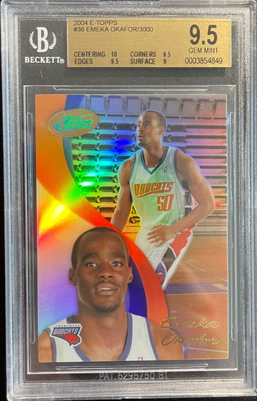 2004 E-Topps (Limited Edition of 3,000) Emeka Okafor BGS 9.5