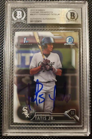 Fernando Tatis Jr 2016 Bowman Chrome Authentic Auto 
