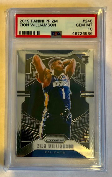 2019 Zion Williamson Prizm PSA 10