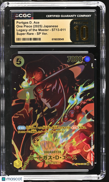 2025 One Piece Legacy Of The Master Portgas D. Ace SP Ver. Japanese CGC 10 #ST13-011