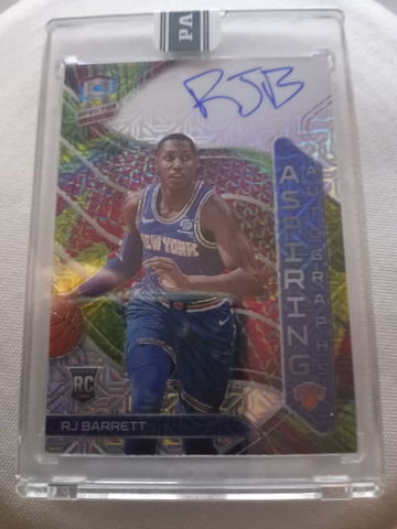 2019–20 Panini Spectra RJ Barrett Aspiring Autographs Black Box REAL 1/1 ROOKIE New York Knicks RC