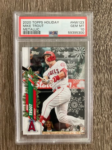 Mike Trout Topps Holiday Metallic