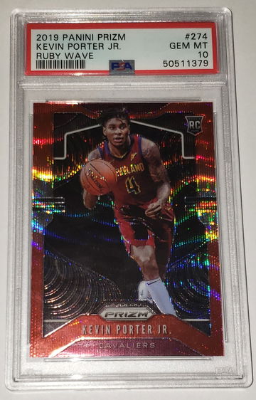 Kevin Porter Jr 2019 Panini Prizm Ruby Wave PSA 10 Rookie