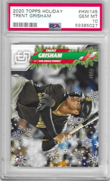 2020 Topps Holiday Trent Grisham PSA 10