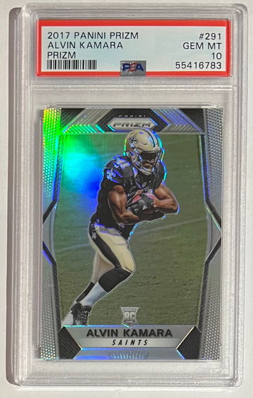 2017 Prizm SILVER Alvin Kamara Rookie PSA 10 Saints