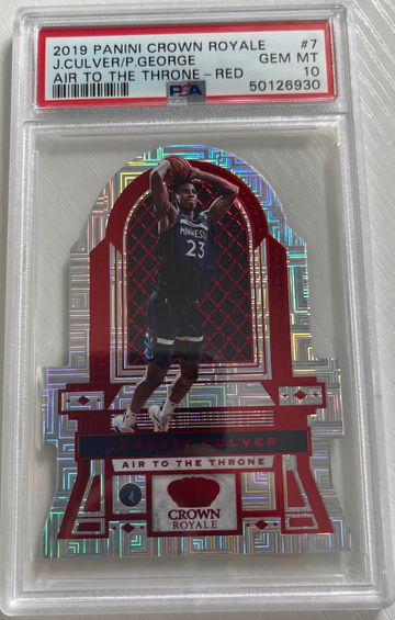 2019 Panini Crown Royale Culver / George Air to the Throne -Red /49 PSA 10 POP 1
