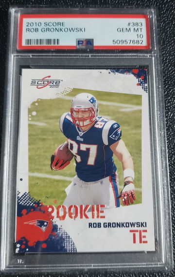 2010 Score Rob Gronkowski psa 10 383