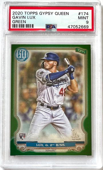 Gavin Lux 2020 Topps Gypsy Queen RC Green PSA9 Mint