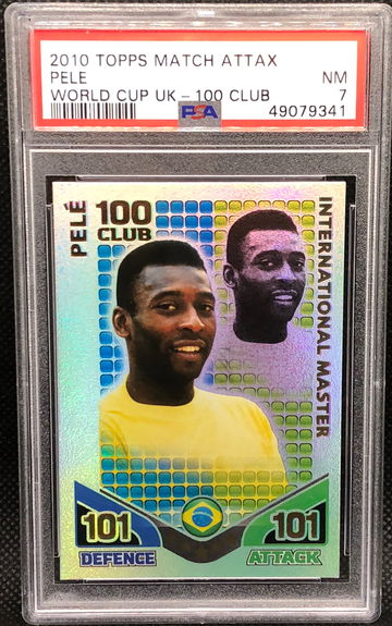 2010 Topps Match Attax Pele PSA 7