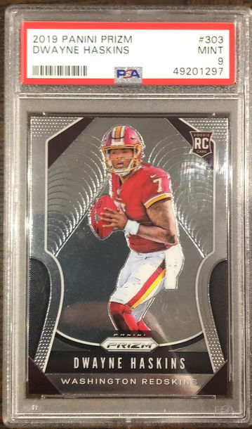 2019 Panini Prizm #303 Dwayne Haskins Rookie RC PSA 9 Mint