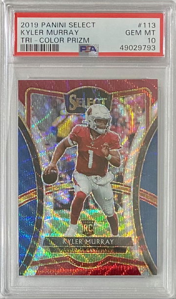 2019 Select Kyler Murray Tri Color Premier Rookie /199 PSA 10