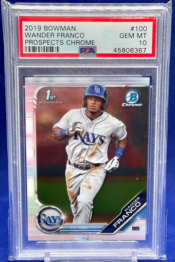 2019 Bowman Wander Franco Prospects Chrome PSA 10 45806367