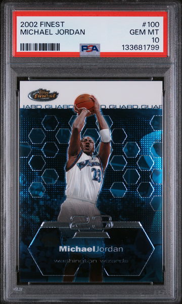2002 Finest Michael Jordan #100 PSA 10
