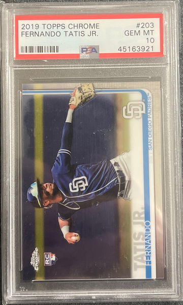 2019 Topps Chrome Fernando Tatis #203 PSA 10