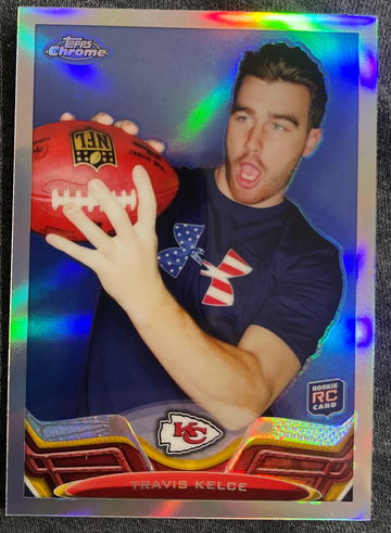 2013 Topps Chrome Travis Kelce Rookie Refractor 