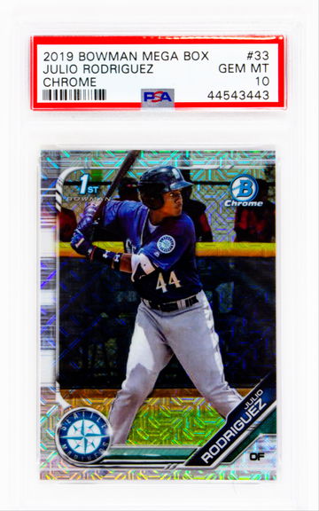 2019 Bowman Mega Box Julio Rodriguez #33 PSA 10