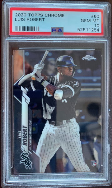 2020 Topps Chrome Luis Robert PSA 10 Gem Mint