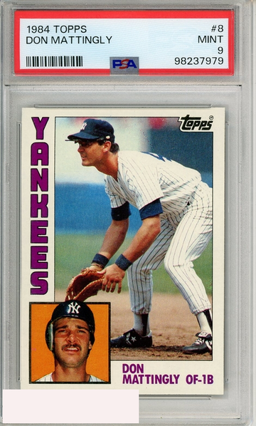 1984 TOPPS DON MATTINGLY #8 PSA 9 MINT RC