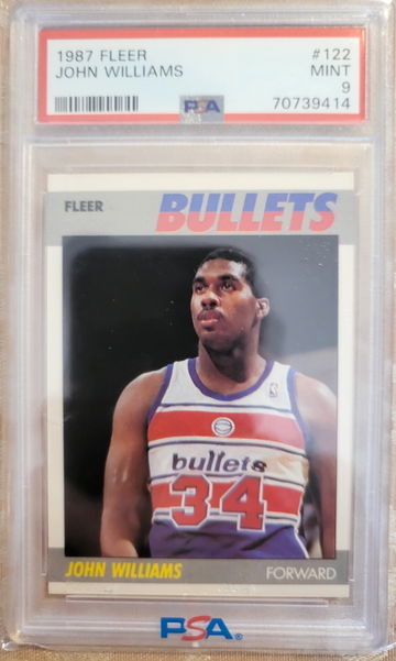 1987 fleer basketball John Williams #122 PSA 9