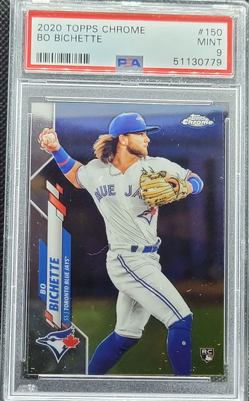 2020 Topps Chrome #150 Bo Bichette Rookie RC PSA 9 Toronto Blue Jays