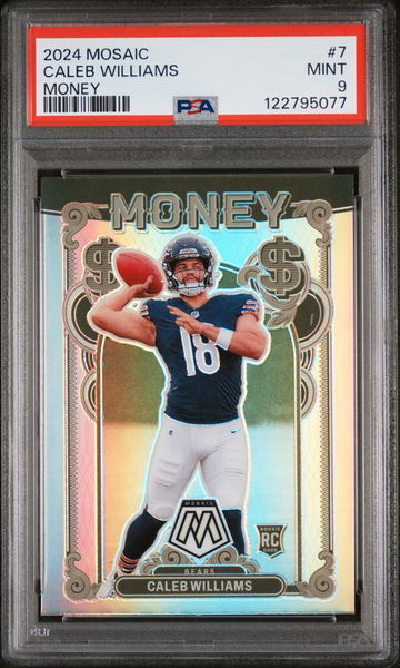2024 Panini Mosaic Money Prizm Caleb Williams #7 RC PSA 9
