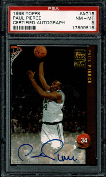1998-99 Topps Paul Pierce Autograph