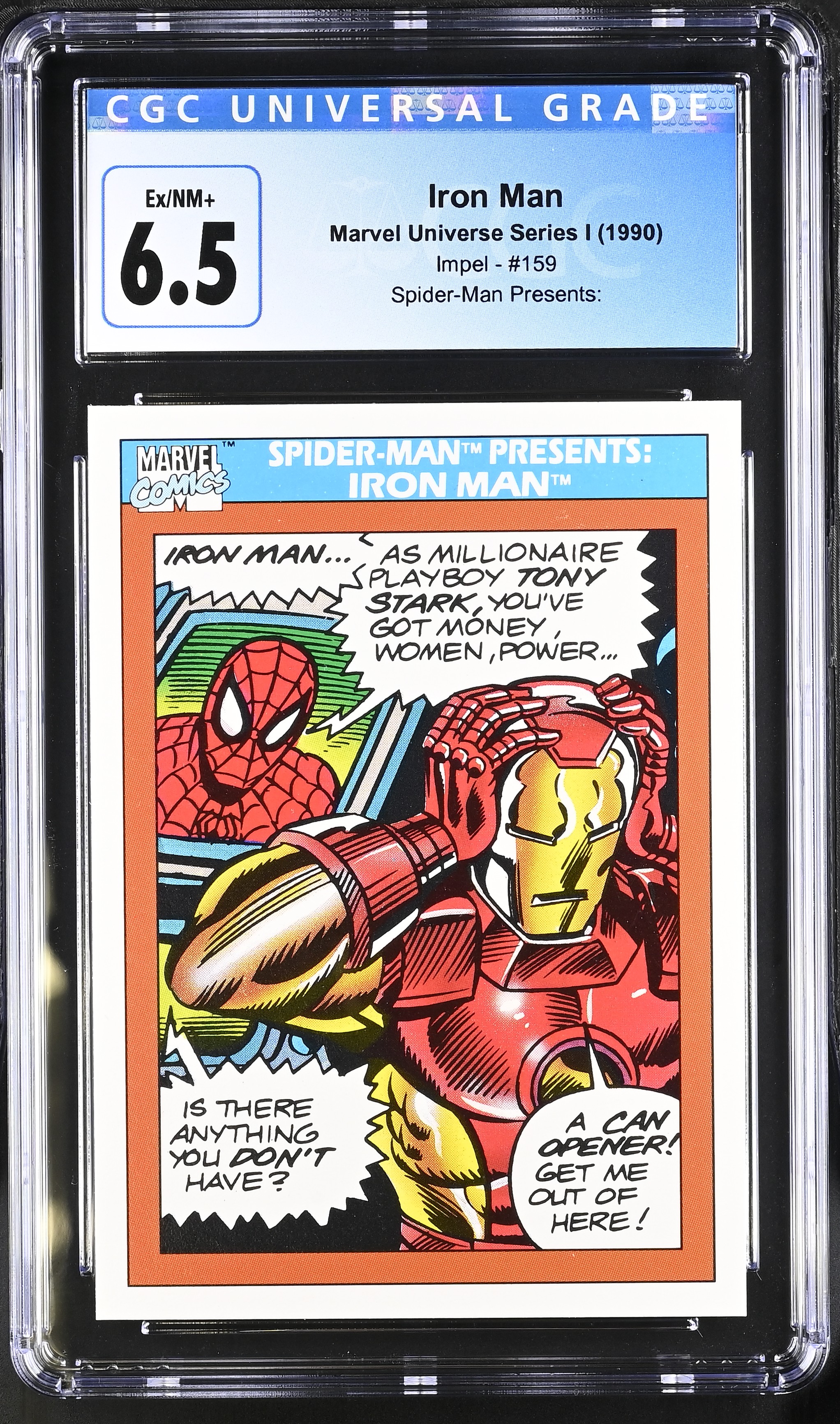 1990 1990 Marvel Universe Series I (1990 Impel) Iron Man #159 CGC 6.5