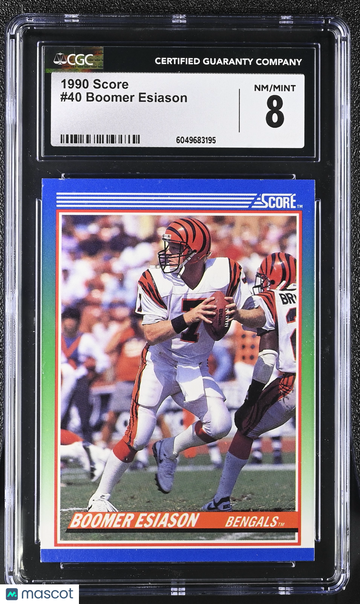 1990 Score Boomer Esiason #40 CGC 8
