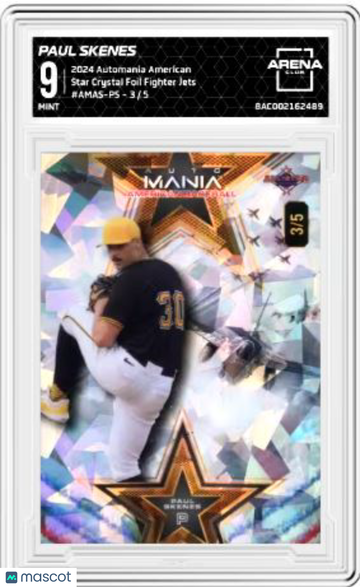 2024 Automania American Paul Skenes #AMAS-PS Star Crystal Foil Fighter Jets Arena Club 9