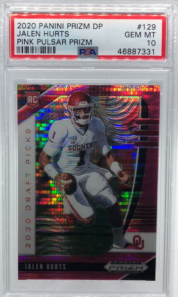 2020 Prizm DP Jalen Hurts Pink Pulsar