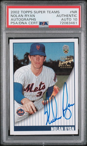 NOLAN RYAN 2002 Topps Super Teams Autographs PSA 10 Auto STA-NR 1969 '69