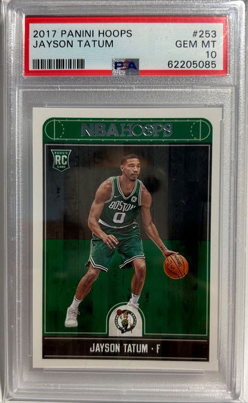 Jayson Tatum 2017 Panini Hoops Basketball #253 PSA 10 RC Rookie Boston Celtics