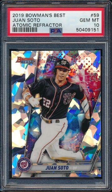 2019 Bowman's Best Juan Soto Atomic Refractor PSA 10