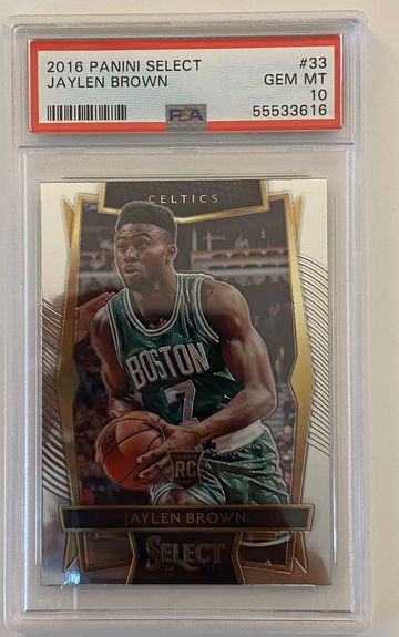 Jaylen Brown 2016 Panini Select Rookie Card RC PSA 10 Gem Mint