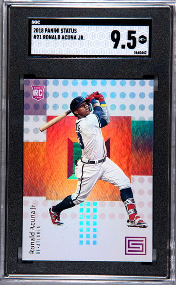 2018 Panini Status RONALD ACUNA #21 SGC 9.5