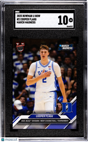 2025 Bowman U Now March Madness Cooper Flagg #2 SGC 10