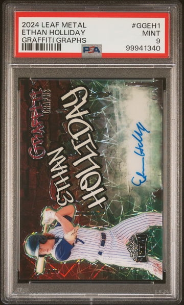 2024 Leaf Metal Graffiti Graphs Ethan Holliday #GGEH1 /10 PSA 9