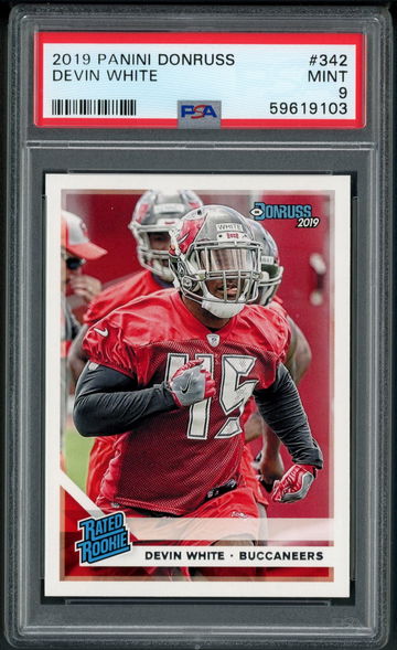 2019 Panini Donruss Devin White Rated Rookie #342 PSA 9 Mint