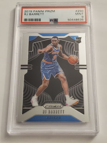 2019-20 Panini Prizm RJ Barrett RC #250 Rookie Base PSA 9 MINT 