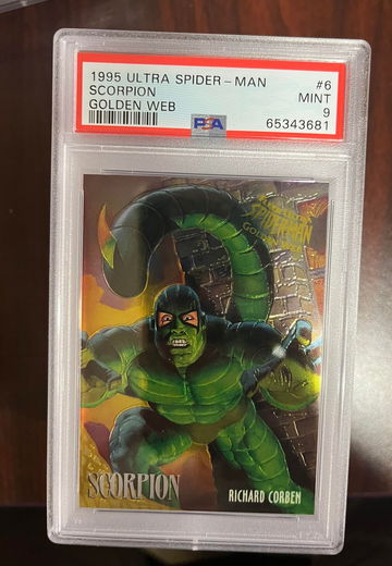 1995 Ultra SPider-Man Scorpion Golden Web PSA 9
