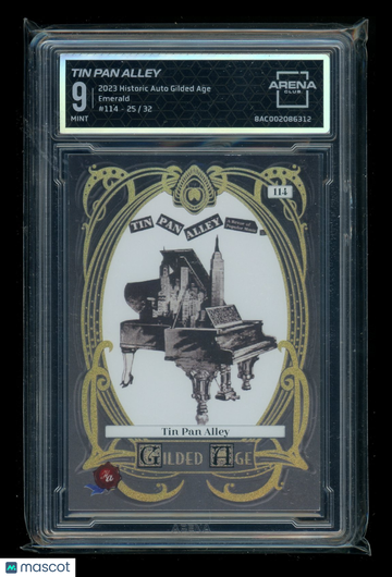 2023 Historic Autographs Gilded Age Emerald 25/32 #114 Arena Club 9
