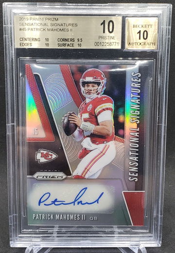 2019 Prizm Sensational Signatures Patrick Mahomes