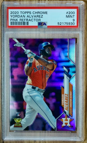 2020 Topps Chrome Yordan Alvarez Pink Refractor