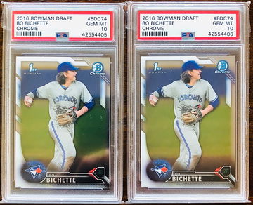 2016 Bowman Chrome Draft Bo Bichette 1st Rookie PSA 10 (2)