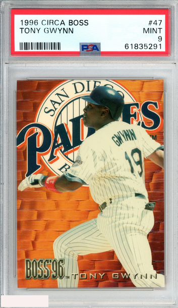 1996 CIRCA BOSS TONY GWYNN #47 SAN DIEGO PADRES HOF PSA 9 MINT