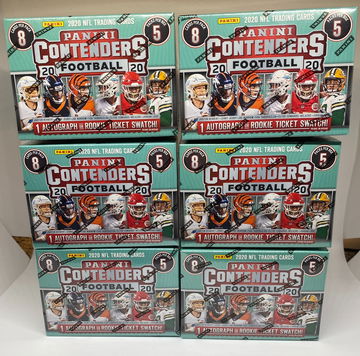 2020 NFL Panini Contenders 6 Blaster Box Lot