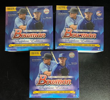 2021 Bowman Sapphire Edition Lot x3