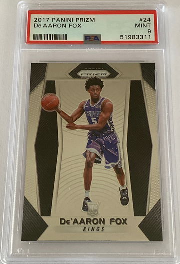 2017 Panini Prizm De’Aaron Fox PSA 9