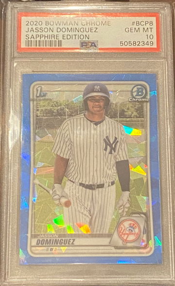 Jasson Dominguez Sapphire Bowman Chrome PSA 10